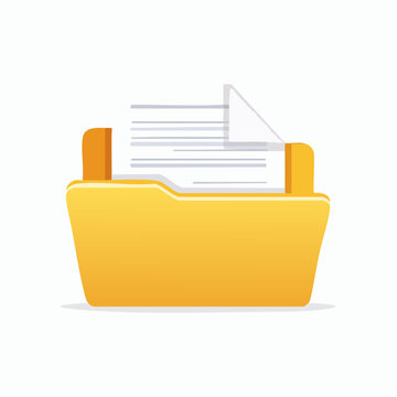 Ic&ocirc;ne de dossier de fichiers en perspective simple