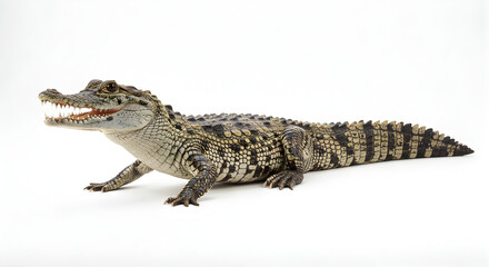 High-resolution PNG image of a caiman isolated on a white transparent background