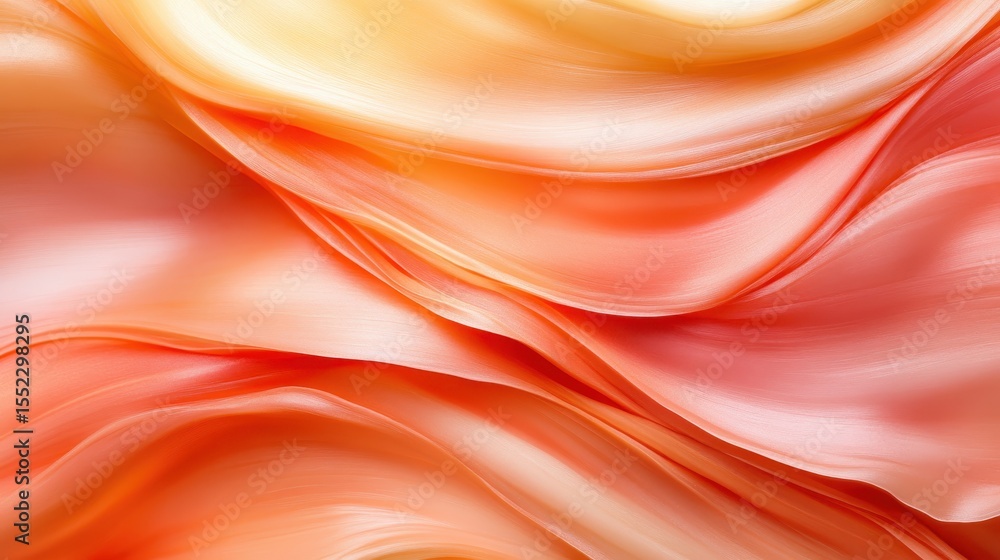 Poster a beautiful abstract design featuring soft flowing pastel colors, creating a soothing and harmonious