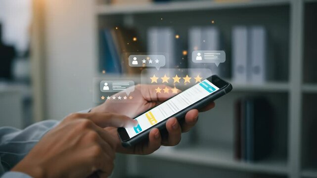 Online Reviews: Customer Feedback on Mobile, Ratings, Reputation Management, Star Reviews