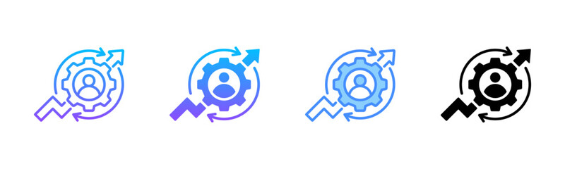 Self Development Multi Style Icon Set