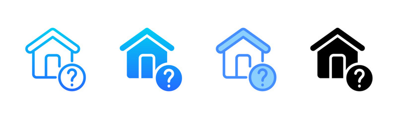 Obraz premium Questions Multi Style Icon Set