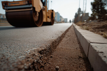 Road Construction: Asphalt Compaction Process