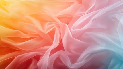 Obraz premium This captivating image presents beautifully arranged flowing fabrics in warm hues, showcasing the elegance and artistic potential of textiles and their connection to human emotion and creativity.