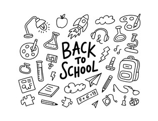 Back To School Set Vector Illustration Collection Vector Illustration