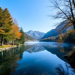 lake in autumn