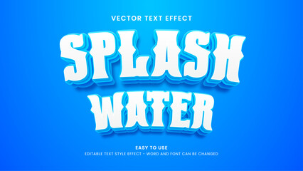 spalsh water editable text effect