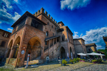 Castel Arquato - Piccolo borgo medioevale - Piacenza - Emilia - Italia 