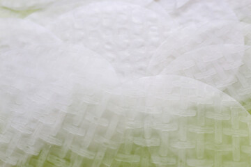 Stacked round sheets of Vietnamese rice paper