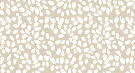 Elegant floral inspired pattern featuring a seamless design with soft neutral tones