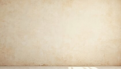 Muted beige background with subtle texture. Neutral base for minimalist designs. Warm colors perfect for branding product placement. Backdrop, wall, empty space, template ideal for designers.