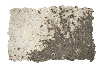 Rough Concrete Wall Texture Frames with Torn Jagged Edges - Urban Grunge Border Isolated on...