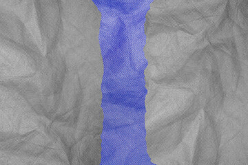 Torn of Wrinkled Gray and Blue Fabric Texture Edge Frames. Ideal for Use as a Distressed Background, Textile Detail, or Abstract Design Layer in Creative Projects.