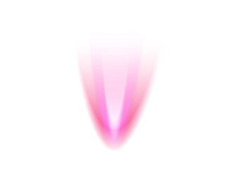 Abstract pink and white gradient shape on a black background with a red gradient