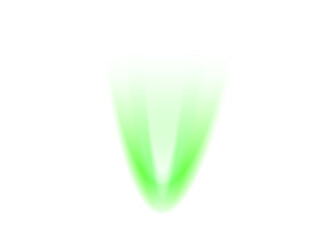 Bright green abstract light effect with a soft glow on a black and green background