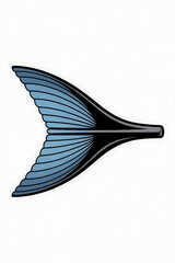 Obraz premium Fish tail, detailed anatomical design. 