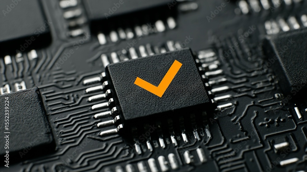 Poster close-up view of circuit board components.