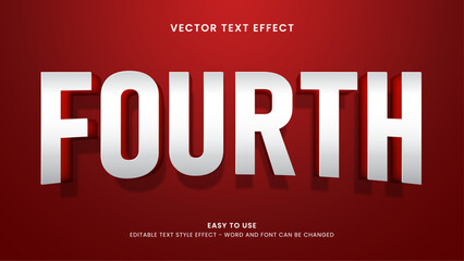 Obraz premium fourth editable text effect
