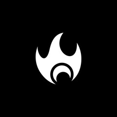 vector illustration of an abstract fire