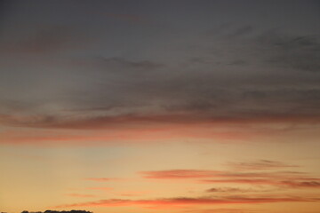 Beautiful twilight sky in tropical region