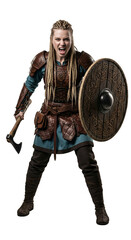 A Viking shieldmaiden_s battle cry