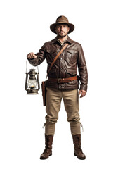 Man holding a lantern