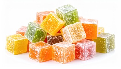 Delightful Colorful Cubes: A Sweet, Sugary Delight