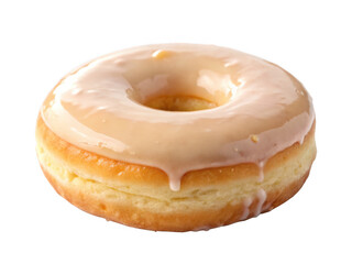 Donut ring png classic donut shape png sweet bakery item png glazed dough ring png dessert pastry png transparent background image