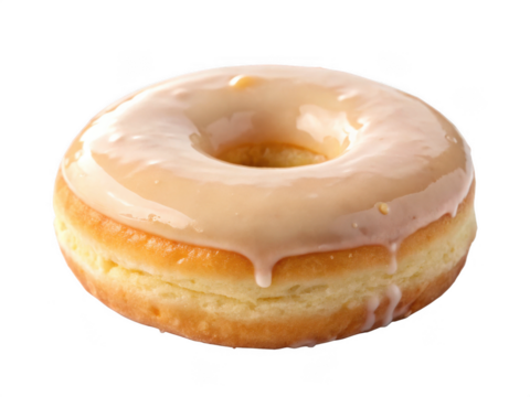 Donut ring png classic donut shape png sweet bakery item png glazed dough ring png dessert pastry png transparent background image