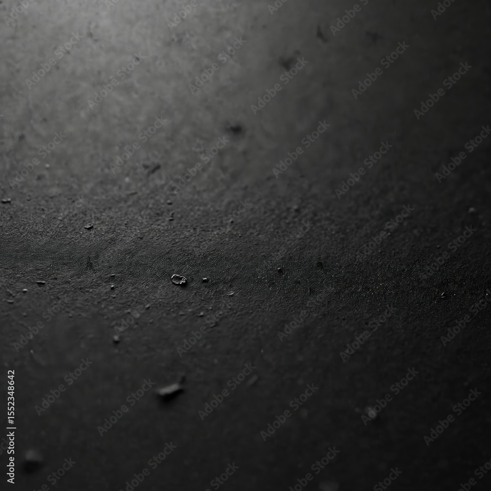 Aufkleber black paper texture background. dark grey surface with small water drops. abstract blank board for d