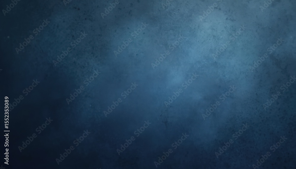 Poster dark blue gradient background with noise texture. blurred simple plain neutral deep indigo color ton