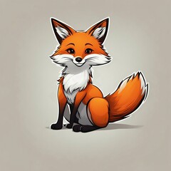 red fox cartoon