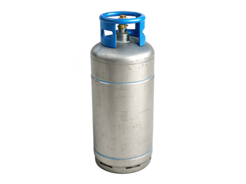 Gas cylinder png compressed gas tank png industrial gas container png portable gas cylinder png metal pressurized tank png transparent background image