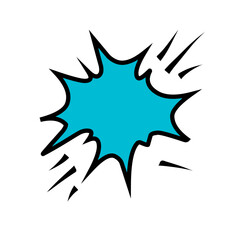 Comic surprise speech bubble balloon expression explosion bomb boom bang retro pop art graphic design vector illustration set sale discount wow shock manga cartoon strip text message frame shadow