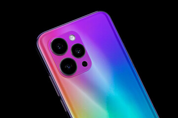 Sleek modern smartphone with vibrant gradient design
