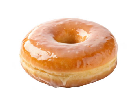 Glazed donut png sweet coated donut png shiny glazed pastry ring png bakery dessert png frosted donut png transparent background image