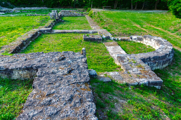 Ruins of the medieval monastery in Peternmonostora