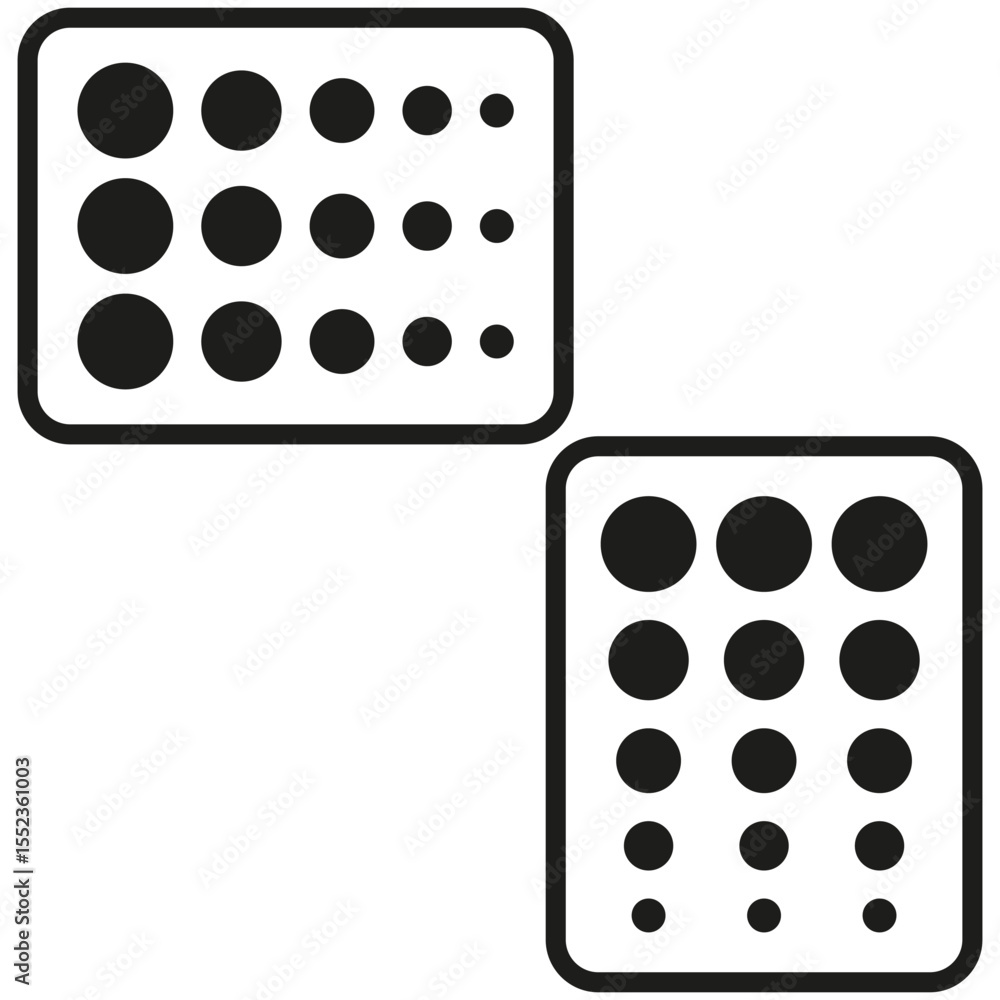 Poster geometric dot pattern. abstract grid elements. monochrome circle texture. vector graphic illustratio