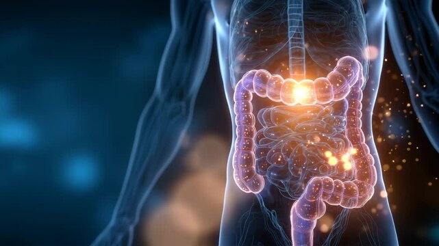 腸内細菌と消化器の3D可視化