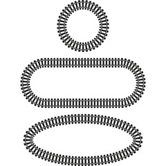 Oval frame border. Striped ellipse ring. Vector geometric outline. Black line pattern.