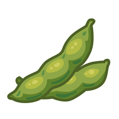枝豆のさやイラスト