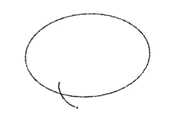 手書きの吹き出しのベクターイラスト 単品