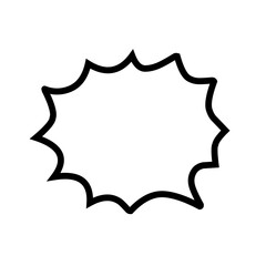 Outline Comic Speech Bubbles set. Black and white pop art Cartoon Text Balloons. Dialog communication Design element isolated on white. Blank talking frame