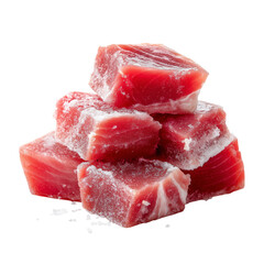 Sweet pink and red frozen fruit ice cream with fresh raspberry jelly
