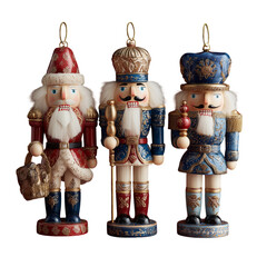 A cheerful Santa Claus and snowman holiday toy decoration
