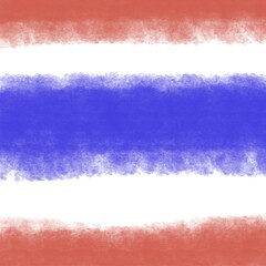 watercolor thai flag