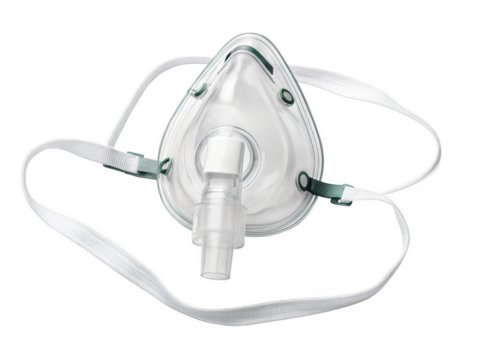 Oxygen mask png medical oxygen face mask png respiratory mask device png hospital oxygen supply mask png breathing apparatus mask png transparent background image