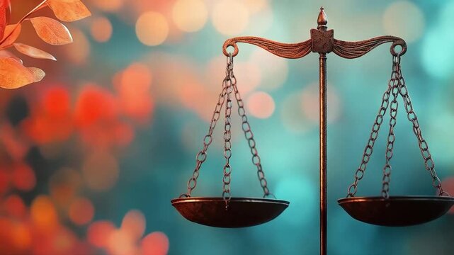 The balance scales stood still, symbolizing justice, fairness, and equality in a world of decisions.

