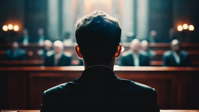 The courtroom stood solemn and quiet, where judges, lawyers, and witnesses gathered to seek justice.
