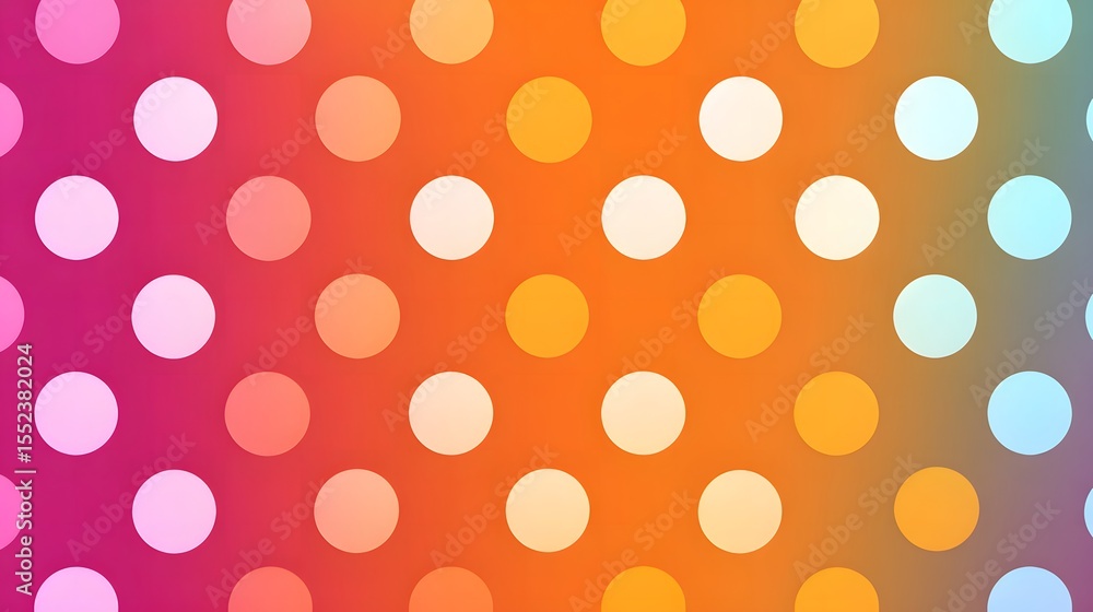 Poster gradient background with polka dots featuring vibrant colors and smooth transitions
